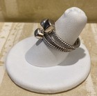 Sundance Catalog Sterling Silver Moonstone  Labradorite  And Jade Rings Size 7