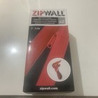 Zipwall Heavy-duty Zipper Self Adhesive For Dust Barriers 2-pack Hdaz2 Red 7ft