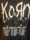 Korn 30th Anniversary North America Tour 2024 Black T-shirt Size 2xl