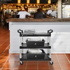 3-tier Heavy-duty Rolling Utility Service Cart With Wheels  40 25  X 38 5 