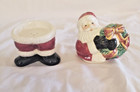 Fitz And Floyd Santa Claus Stacked Salt And Pepper Shakers New Condition