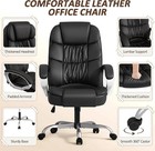 Office Chair Ergonomic High-back Executive Desk Chair With Adjustable Swivel