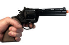 Toy Colt Python Black 357 Magnum Zombie Diecast Metal 12 Shot Ring Cap Gun Spain