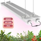 2-20pack T8 Led Grow Lights 3-4ft 36   48w Indoor Linkable Led Plant Growing Lamps