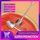 4 Piece Stainless Steel Shovel Teaspoons Coffee Dessert Ice Cream Spoons