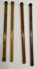 Lot Of  13 Vintage Advertising Art Glass Swizzle Sticks Stirrers Shades Of Amber