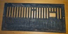 Antique Vintage Cast Iron Floor Grate Vent Cover 18 5 X  9