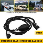 5 16  Marine Outboard Boat Motor Fuel Gas Hose Line Assembly With Primer Bulb 