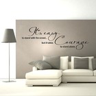 Inspirational Wall Sticker Courage To Stand Alone Vinyl Decal Transfer  Decor