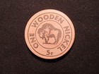 1982 Portsmouth  Iowa Wooden Nickel Token- Portsmouth  Ia Centennial Wooden Coin