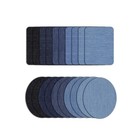 5 Colors Diy Iron On Denim Fabric Patches For Clothing Jeans Repair Kit   20pcs    