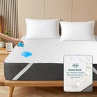 100  Waterproof Mattress Protector Mattress Pad Quilted Mattress Cover With Band