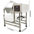 38l 110v Hexagonal Pickling Machine Rotatable Meat Vegetable Marinating Machine