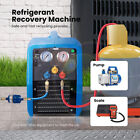 Refrigerant Recovery Machine 1 Hp Dual Cylinder Ac Hvac Recycling Tool 1750rpm