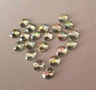 Craftbuddyus 100pc Acrylic 10mm Flatback Ab Clear Round Rhinestone Crystal Gems