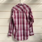 Vintage Wrangler Cowboy Cut Pearl Snap Button Long Sleeve Western Shirt