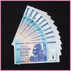 10  Zimbabwe 100 Trillion Dollar Banknote Non-circulating World Collection Bill