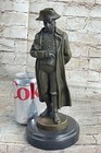 Vintage Large Cast Bronze Bust Sculpture Napoleon Bonaparte Signed Figurine