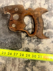 Antique 1850-1860s 28  H  Disston 4ppi Rip Saw W  Original Split Nut Hardware
