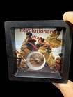 Revolutionary War Excavated Gilt Button Framed Relic Display Dug 18th C Find