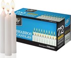 Ohr Candles Shabbat Candles - Traditional Shabbos Candles - 3 Hr  - 72 Ct 