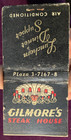 Vintage Strike On Front Feature Matchbook Gilmore s