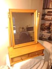 Finest Wood Vanity Dresser W Mirror 2 Drawers All Dovetailed Doweled Must See