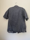 Men   s Large  50 50 50  Denim Jobeline Short Sleeve Chef Coat Workwear