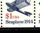 Stamp Usa  1 00 Seaplane 1914 - Plate  1 Coil Strip Of 5 Mnh Stamps - Sc 2468