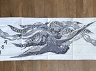 Nos Vtg 2003 Horiyoshi Iii Tenugui Japanese Bandanna Tattoo Art 13   x 44    Flash
