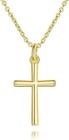 14k Gold Cross Necklaces For Women Gold Cross Chain Minimalist Cross Pendant Sma