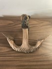 Long Antique Nautical Folk Art Carved Anchor   Chain Sailor Whimsy