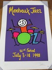 Rare Phil Collins Signed Montreux Jazz Festival Color Lithograph Jsa Genesis