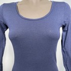 Mossimo Tissue Tee Long Sleeve Blue Cotton Modal Blend Top Women s Xs