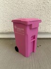    the Pink Cart    Breast Cancer Awareness Mini Desktop Trash Can pen Holder