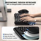Ergonomic Keyboard And Mouse Combo  Bluetooth 2 4g Wireless Ergo Wave Curved    