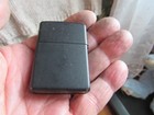 Vintage  pre-owned Zippo  black Matte over Brass Cigarette Lighter Dated I 08