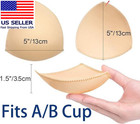 Bra Pads Inserts 6 Pairs  Bra Cups Inserts  Removable Breast Enhancers Inserts F