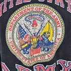 Vintage Late 1980s Distressed United States Army Emblem Black Sweatshirt  m 