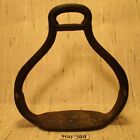 Antique Hand Forged Iron Horse Riding Side Saddle Stirrup 
