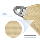 20-29 Ft Shade Sail Rectangle Sand Sun Canopy Cover W  Steel Wire Garden Outdoor