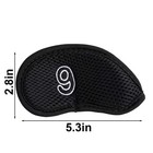 10pcs Golf Iron Headcovers Set Fits Most Standard Golf Irons Protective Covers