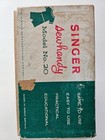 Singer Sewhandy Model 20 Childs Sewing Machine Beige Hand Crank Toy Original