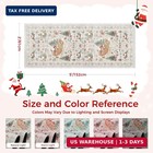 Christmas Rug 2x5 Runner Rug Non-slip Washable Rugs For Entryway  Xmas Grey