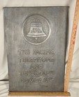 Vtg Bell System Sign - 24 X 16 Pacific Telephone   Telegraph Co  Cast Aluminum