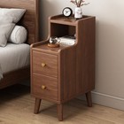 Modern Nightstand 2 Drawers End Side Table Bedside Table With Storage Cupboard