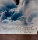 Vintage Buffalo Brewing Co Wood Sign Litho Plaque Buffalo Lady Sacramento Ca