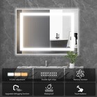 28inch-48inch Anti-fog Led Mirror Bathroom rectangle Smart Memory Vanity Mirror