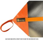 Orangegear   Road Work Ahead Non-reflective Vinyl Traffic Sign   Cross Ribs