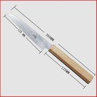 Taie 5  Japanese Paring Knife High Carbon Stainless Steel Ash Wood Handle